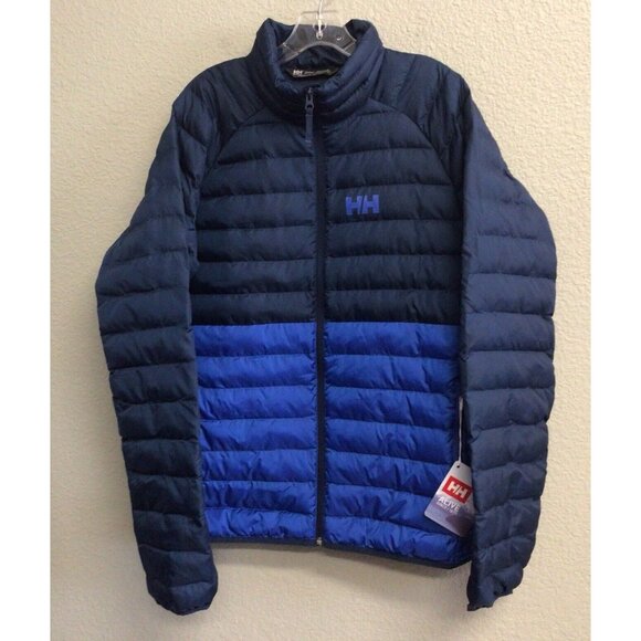 Helly Hansen Banff Water Repellent Insulated Puffer Jacket NWT Blue Winter - Picture 1 of 11